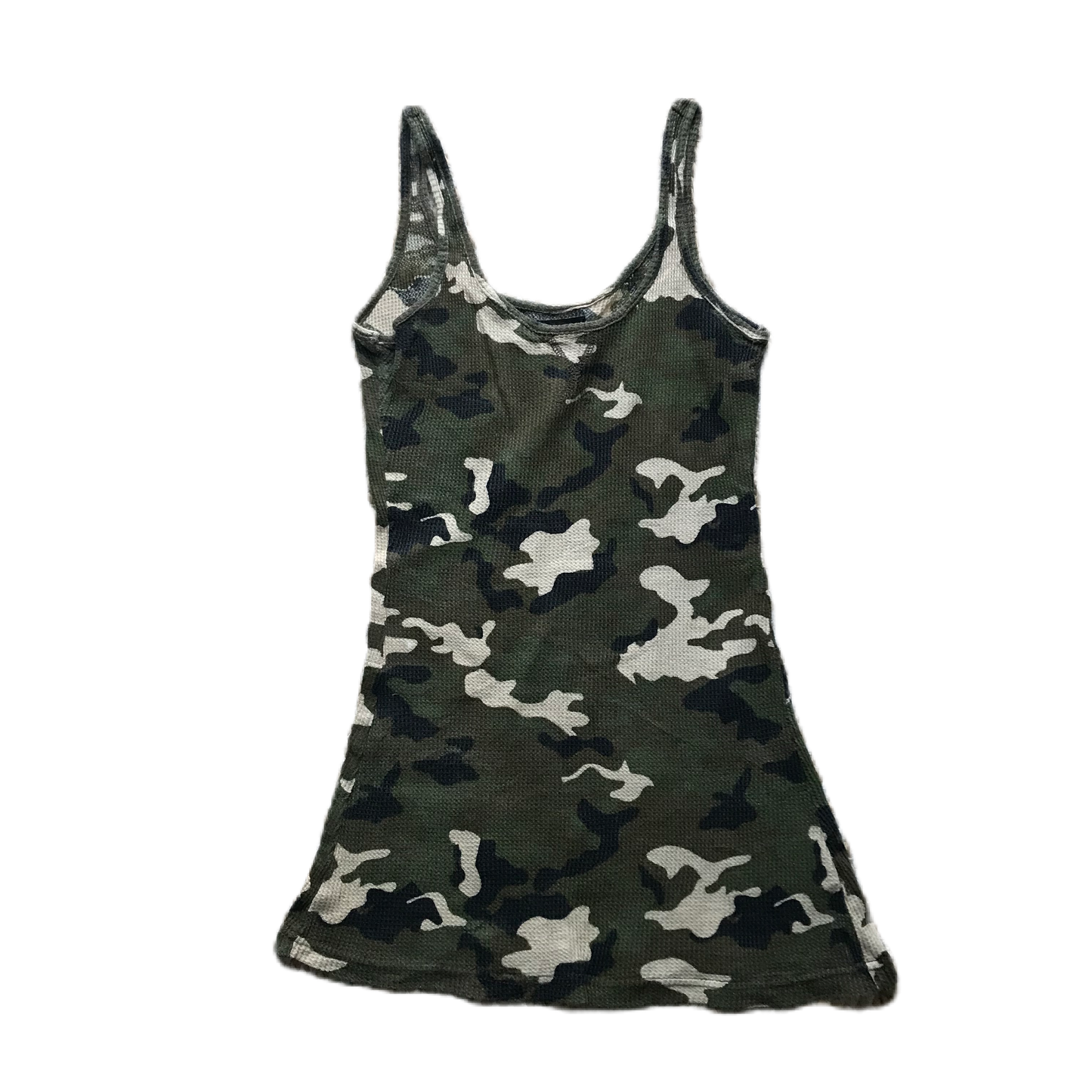 Green Camo Slim Fit Tank Top