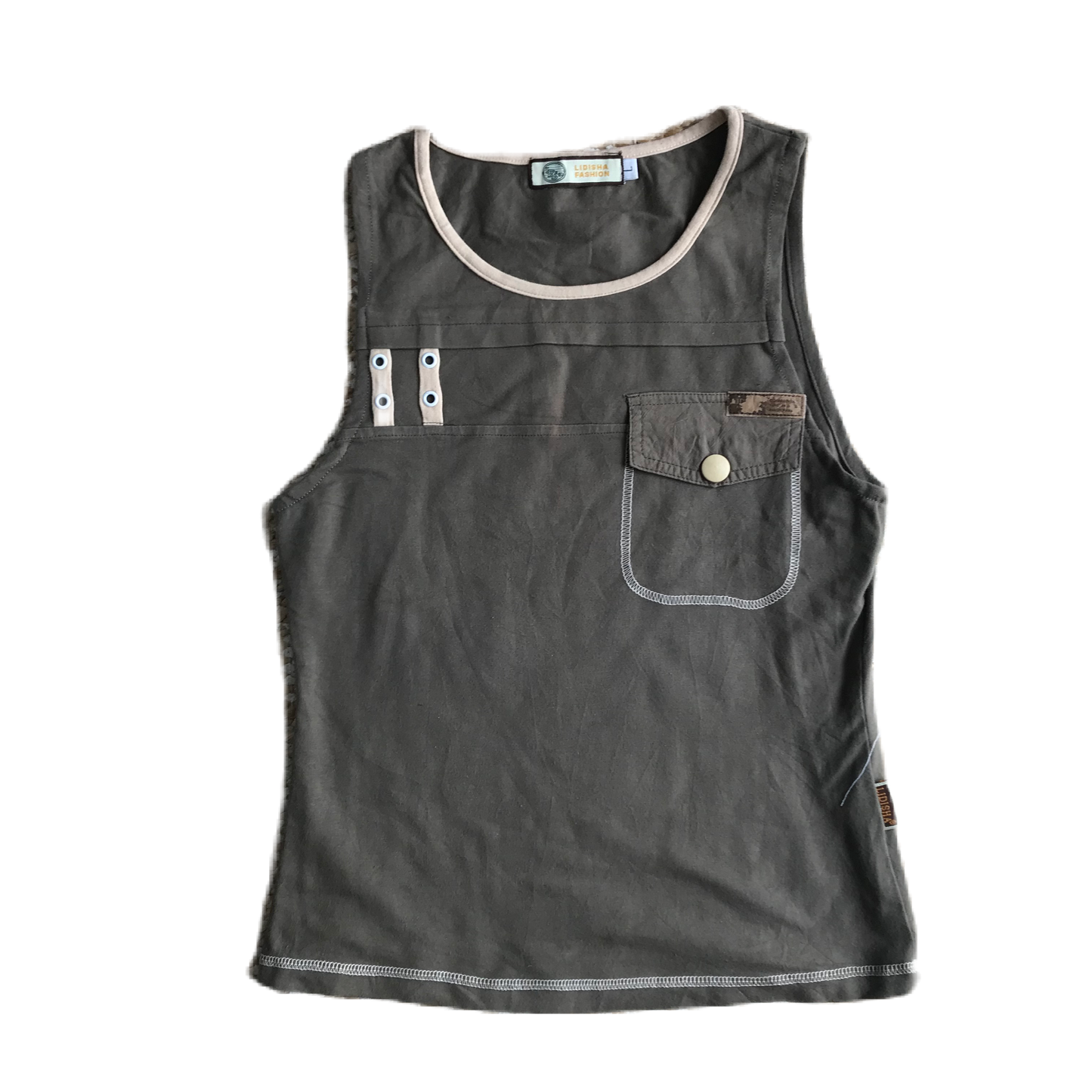 Olive Green Utility Tank Top