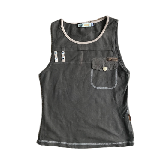 Olive Green Utility Tank Top