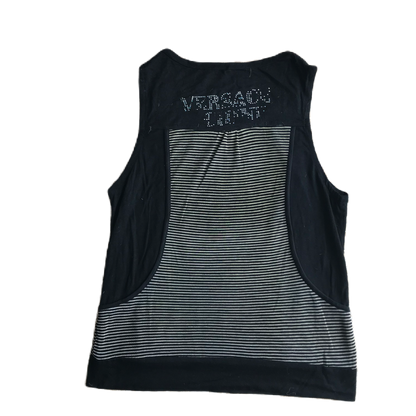 Layered Black & White Striped Graphic Tee